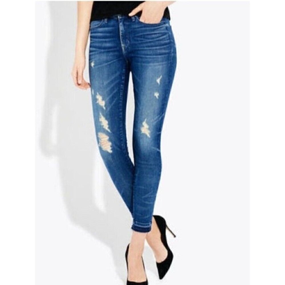 AYR Women's Sz  26 x 28 "The Skinny" Distressed Jeans in "Fools Gold" Wash
